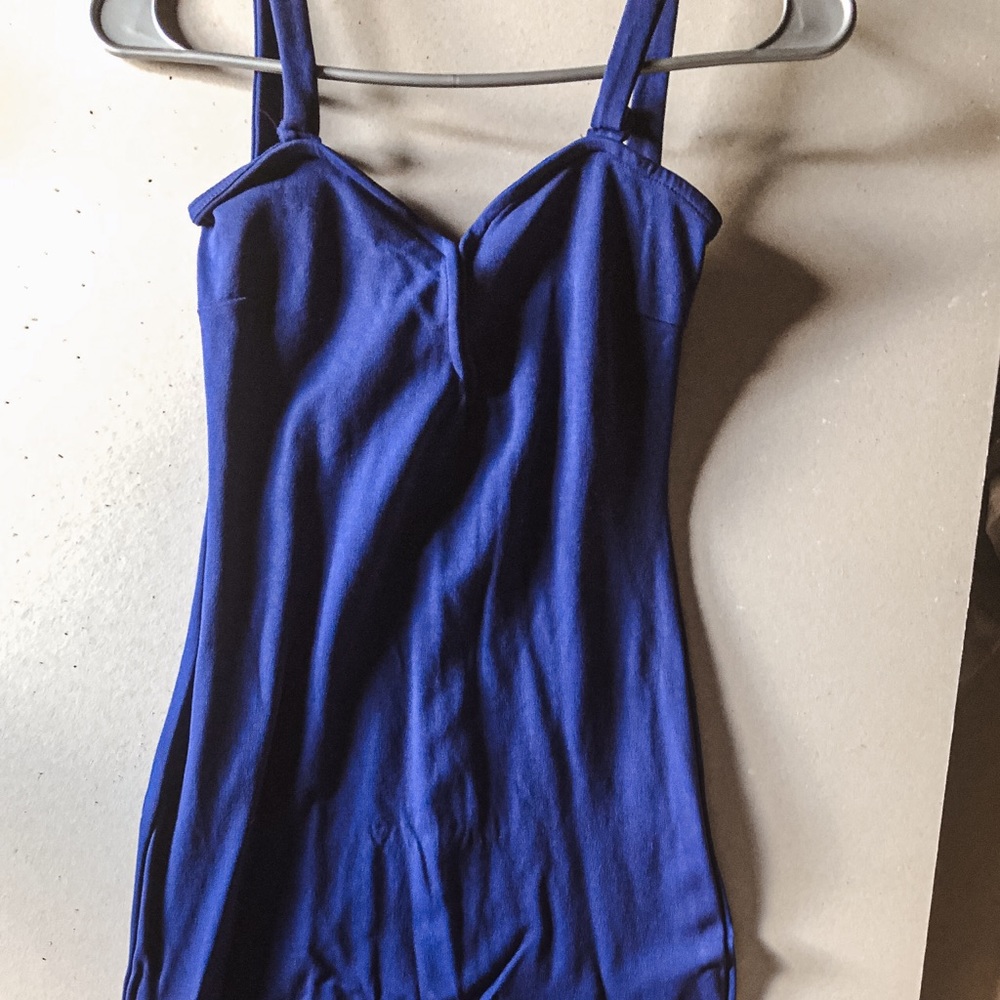 Blue midi dress
